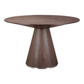 Moe's Home Collection Otago Dining Table Round Walnut - KC-1028-03 - Moe's Home Collection - Dining Tables - Minimal And Modern - 1