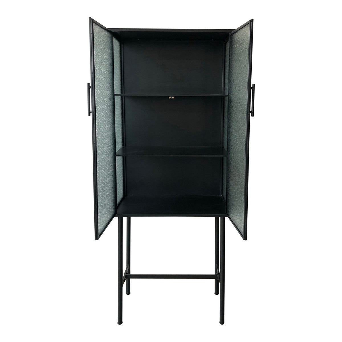 Moe's Home Collection Zakk Metal Cabinet Black - KK-1018-02