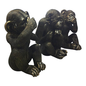 Moe's Home Collection He Did It Chimps Set of Three - LA-1060-02