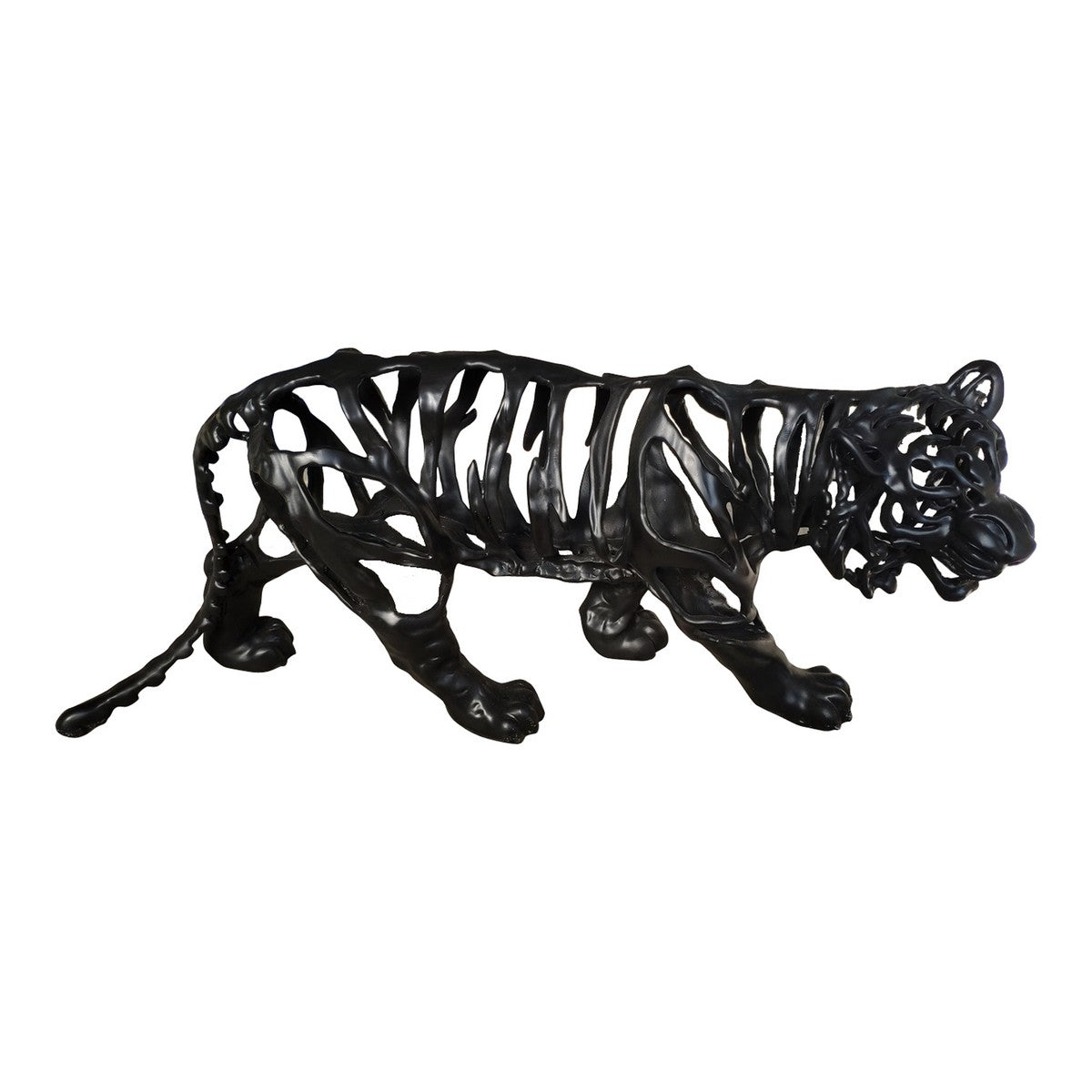 Moe's Home Collection Tiger Stripes Statue Large Black - LA-1079-02 - Moe's Home Collection - Art - Minimal And Modern - 1