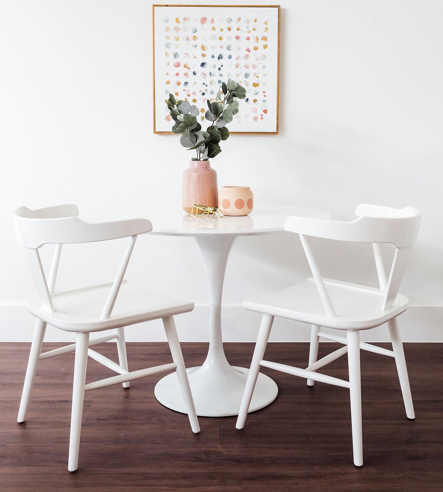 Edloe Finch Lana Dining Chair in White, Set of 2 - EF-Z2-DC015W