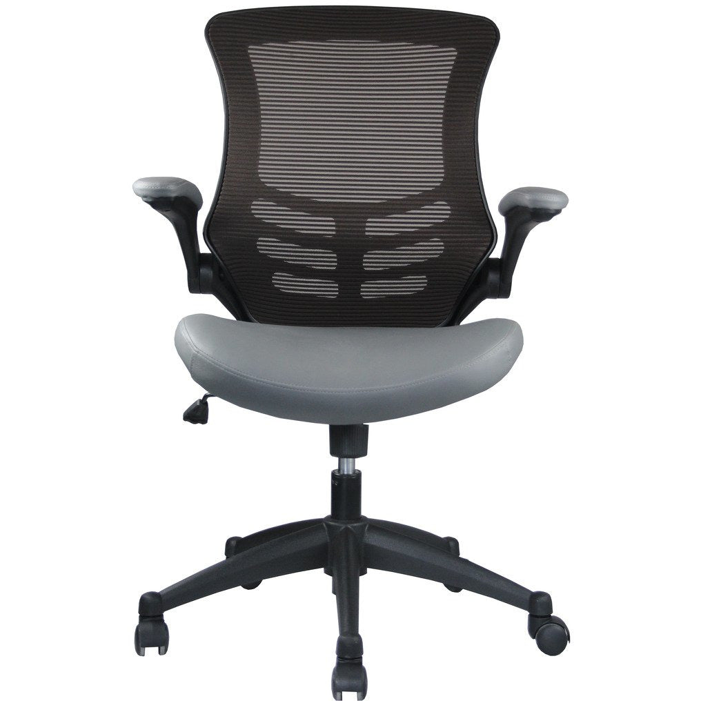 Manhattan Comfort Intrepid High-back Office Chair in Coffee and GreyManhattan Comfort-Office Chair- - 1