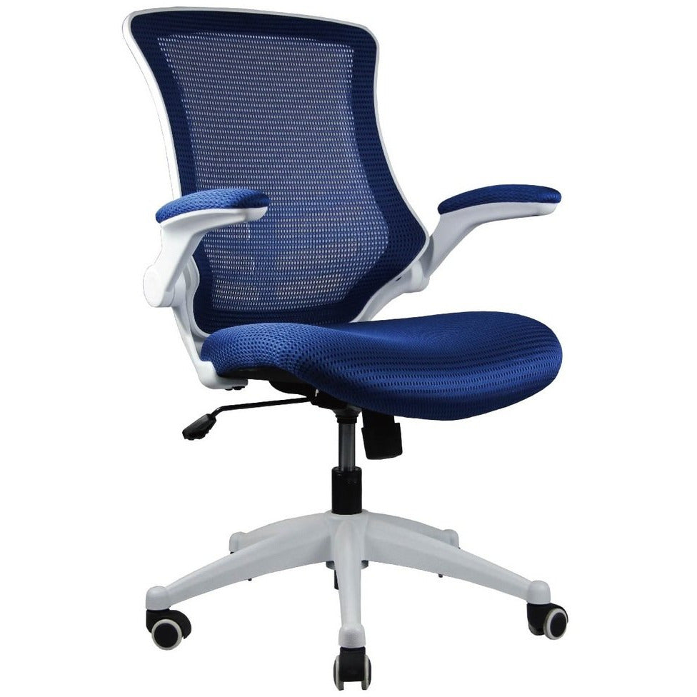 Manhattan Comfort Lenox Mesh Adjustable Office Chair in Royal Blue