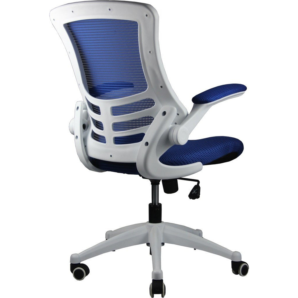 Manhattan Comfort Lenox Mesh Adjustable Office Chair in Royal Blue
