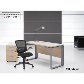 Manhattan Comfort Ergonomic Walden Office Chair in Black Mesh - Set of 2