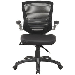 Manhattan Comfort Ergonomic Walden Office Chair in Black Pu Leather Manhattan Comfort-Office Chair- - 1