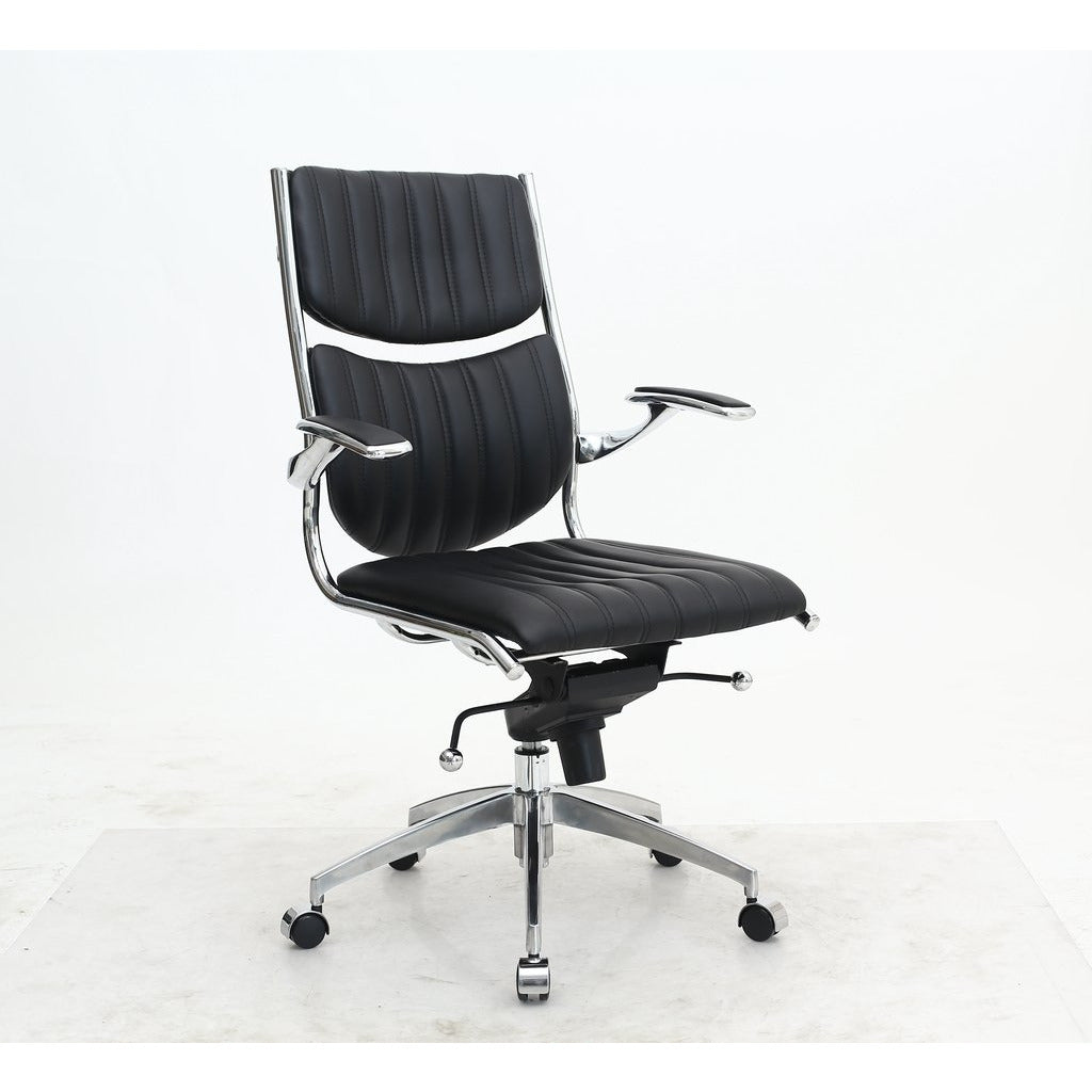 Manhattan Comfort Ergonomic High Back Verdi Office Chair in Black