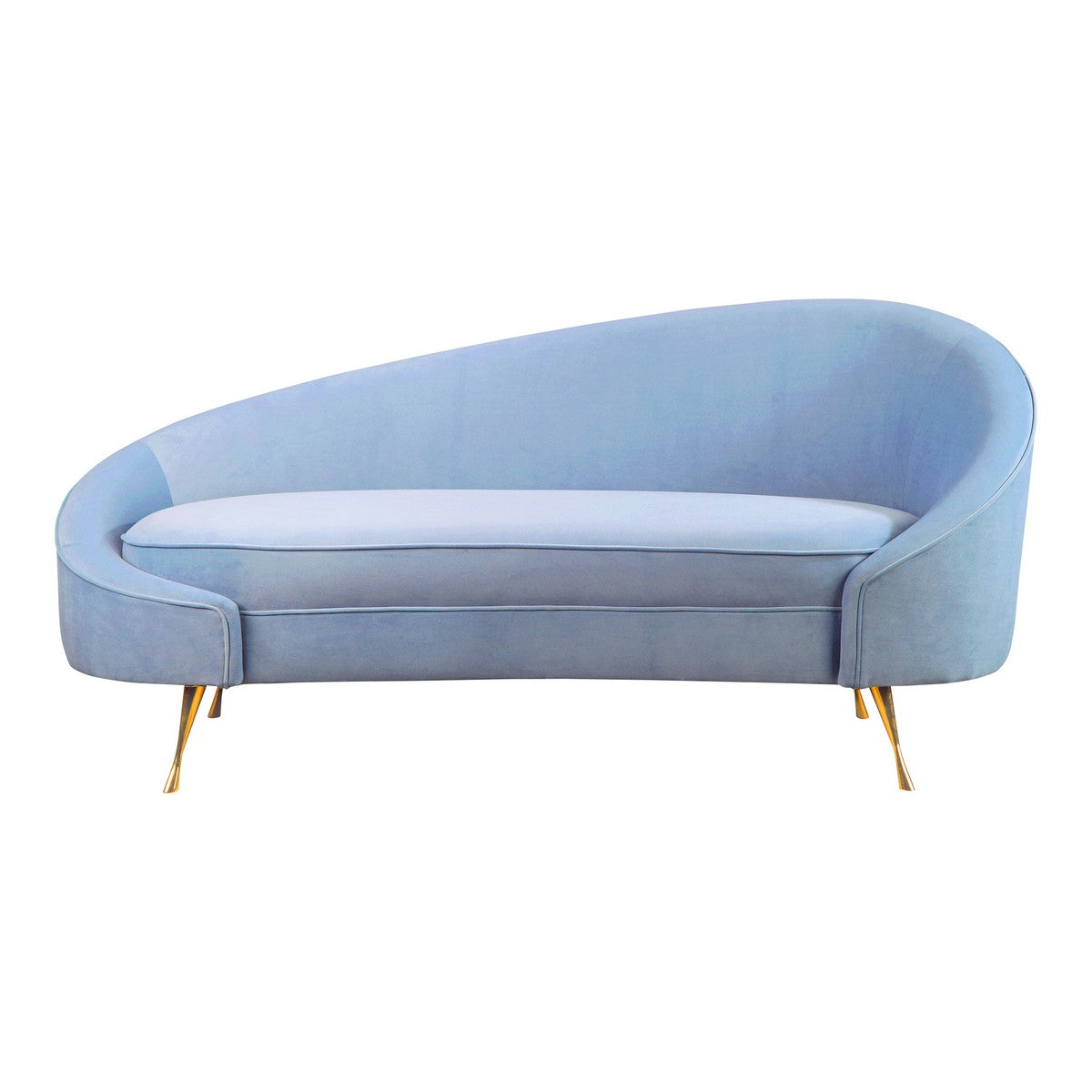 Moe's Home Collection Abigail Chaise Blue - ME-1053-28 - Moe's Home Collection - chaise lounges - Minimal And Modern - 1