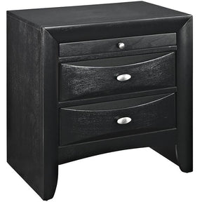 Modway Furniture Modern Harrison Nightstand in Black MOD-5008-BLK-Minimal & Modern