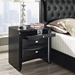 Modway Furniture Modern Harrison Nightstand in Black MOD-5008-BLK-Minimal & Modern