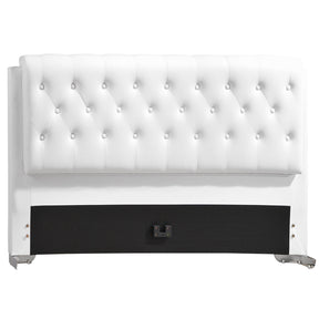 Modway Furniture Modern White Amelia King Vinyl Bed Frame MOD-5190-WHI-SET-Minimal & Modern