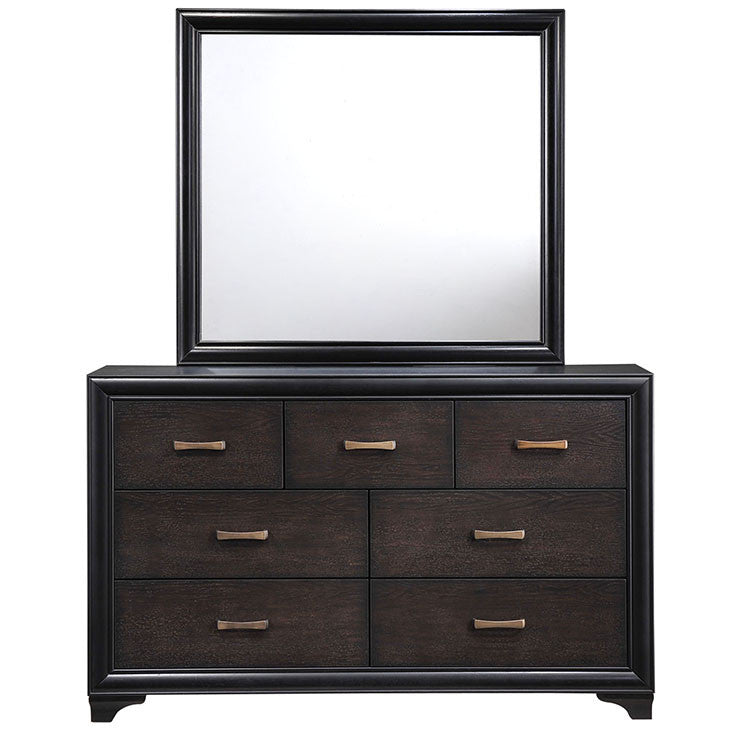 Modway Furniture Modern Madison Dresser and Mirror in Walnut MOD-5246-Minimal & Modern