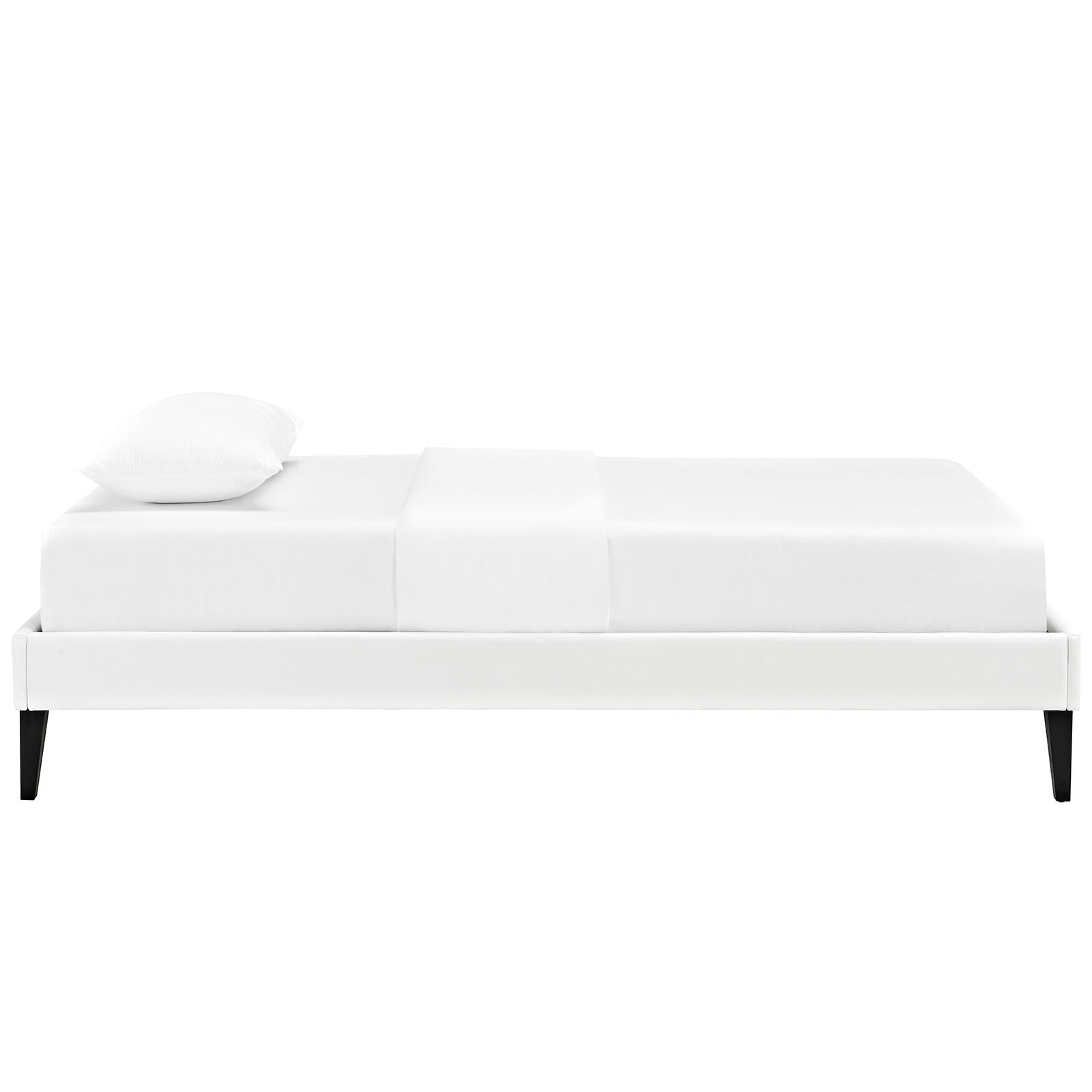 Modway Furniture Modern Sharon Twin Vinyl Bed Frame with Squared Tapered Legs - MOD-5347-Minimal & Modern
