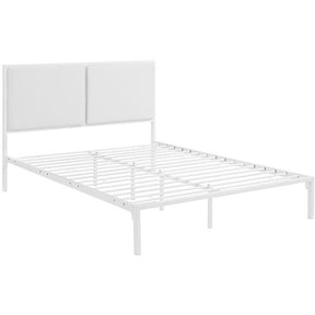 Modway Furniture Della Full Vinyl Bed In White White - MOD-5460-WHI-WHI-Minimal & Modern