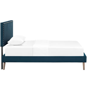 Modway Furniture Modern Phoebe Twin Fabric Platform Bed with Round Splayed Legs - MOD-5612-Minimal & Modern