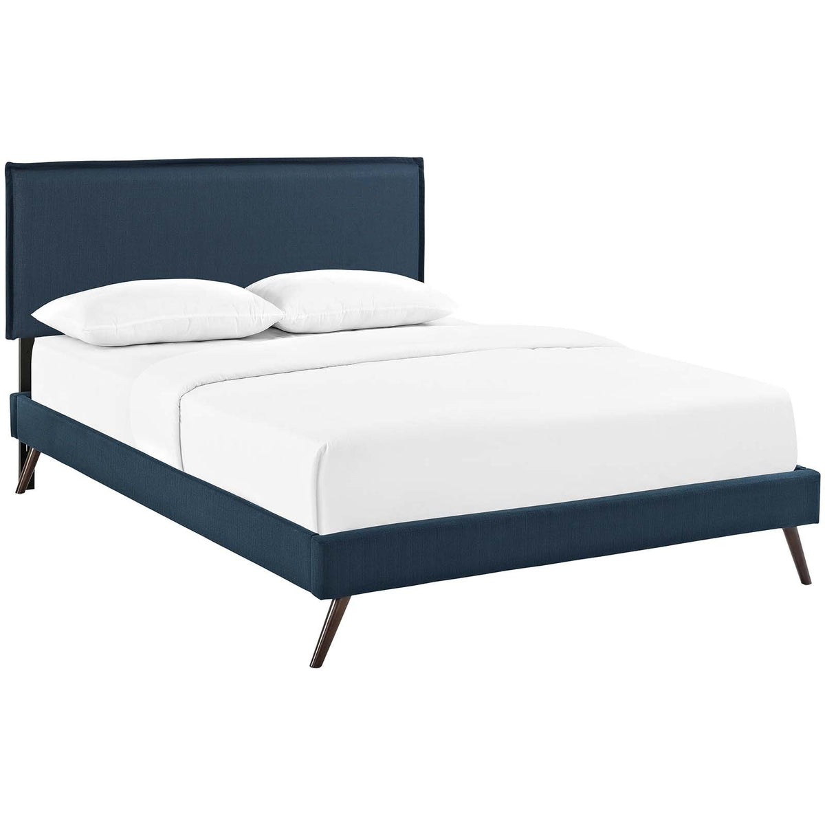 Modway Furniture Modern Camille Full Fabric Platform Bed with Round Splayed Legs - MOD-5630-Minimal & Modern