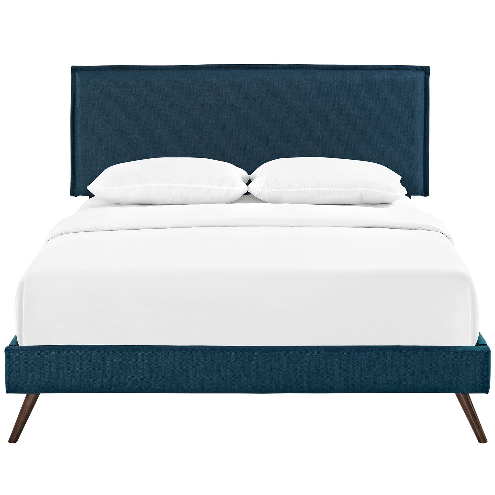 Modway Furniture Modern Camille Full Fabric Platform Bed with Round Splayed Legs - MOD-5630-Minimal & Modern