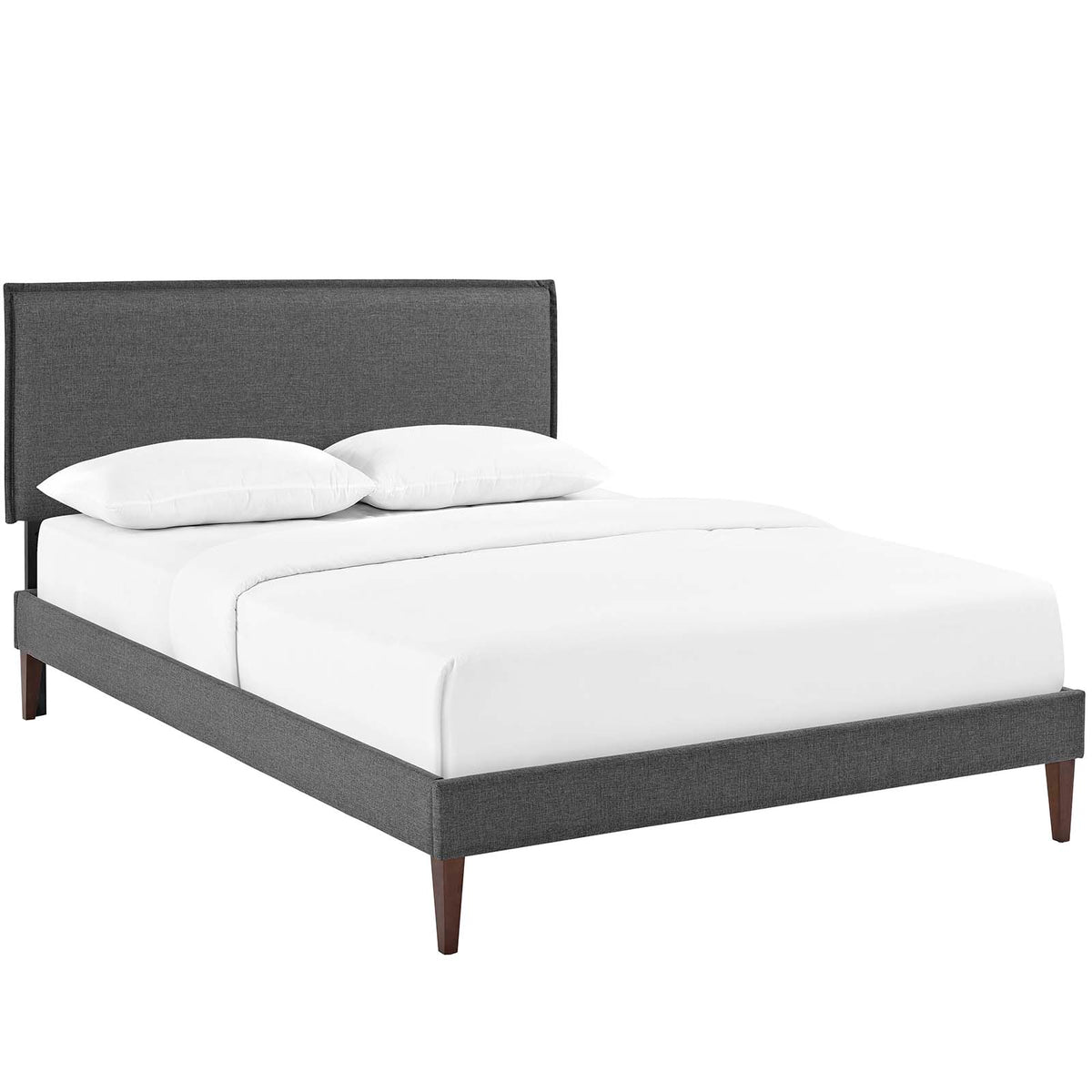 Modway Furniture Modern Camille Full Fabric Platform Bed with Squared Tapered Legs - MOD-5631-Minimal & Modern