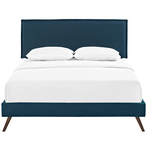 Modway Furniture Modern Camille Queen Fabric Platform Bed with Round Splayed Legs - MOD-5633-Minimal & Modern