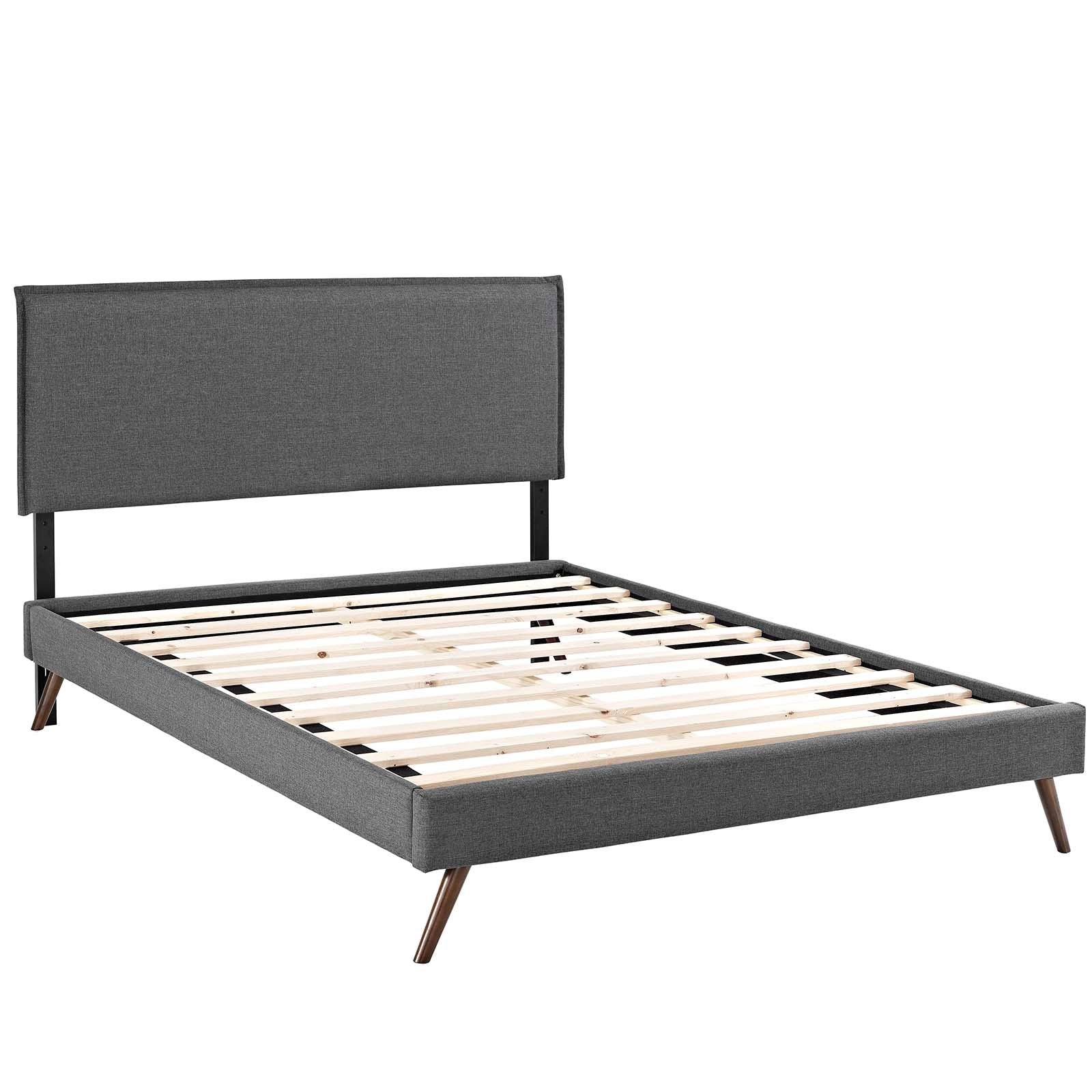 Modway Furniture Modern Camille Queen Fabric Platform Bed with Round Splayed Legs - MOD-5633-Minimal & Modern