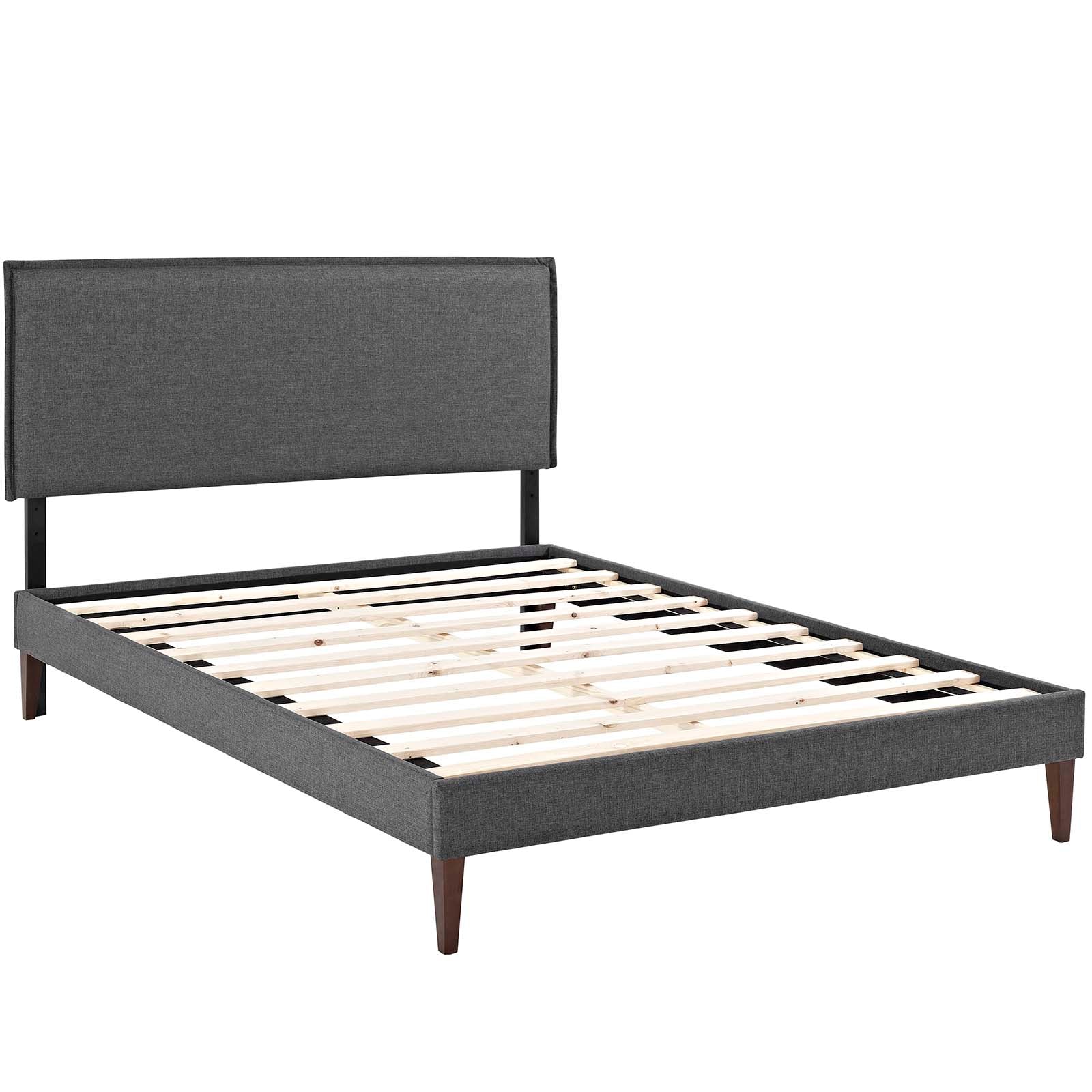 Modway Furniture Modern Camille Queen Fabric Platform Bed with Squared Tapered Legs - MOD-5634-Minimal & Modern