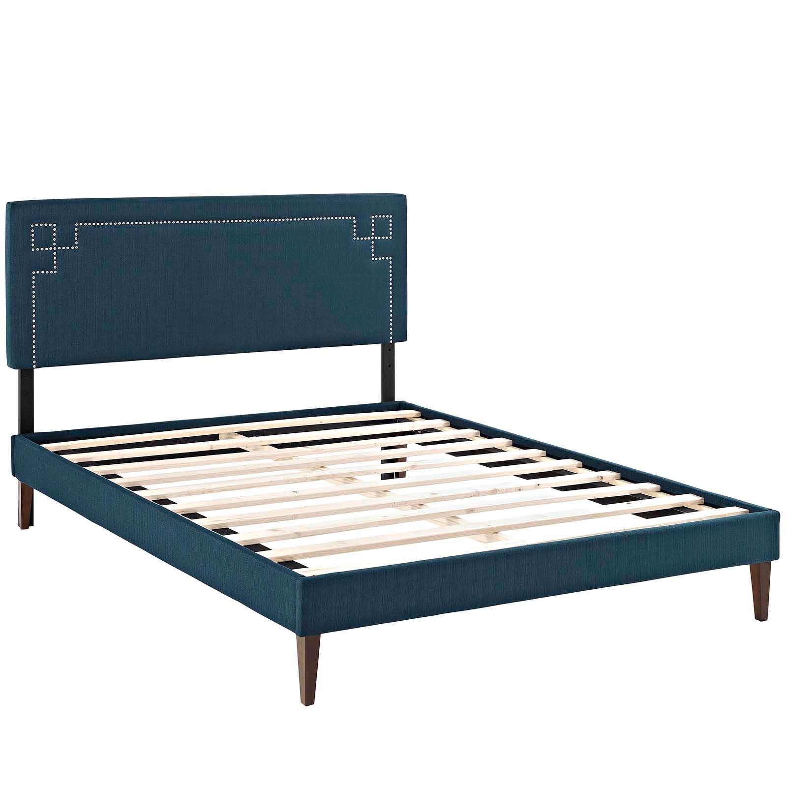 Modway Furniture Modern Josie Full Fabric Platform Bed with Squared Tapered Legs - MOD-5658-Minimal & Modern