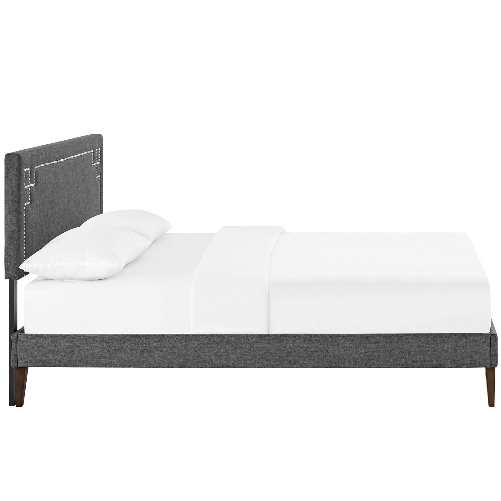 Modway Furniture Modern Josie Full Fabric Platform Bed with Squared Tapered Legs - MOD-5658-Minimal & Modern