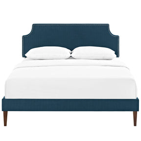 Modway Furniture Modern Laura Full Fabric Platform Bed with Squared Tapered Legs - MOD-5676-Minimal & Modern