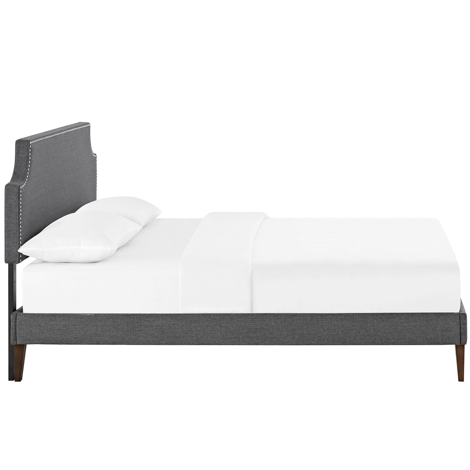Modway Furniture Modern Laura Full Fabric Platform Bed with Squared Tapered Legs - MOD-5676-Minimal & Modern