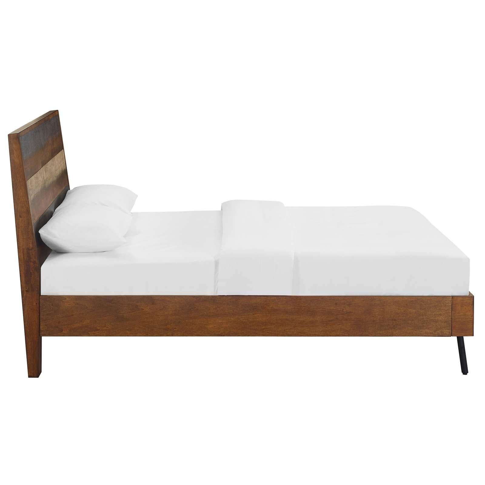 Modway Furniture Modern Arwen Queen Rustic Wood Bed - MOD-5831