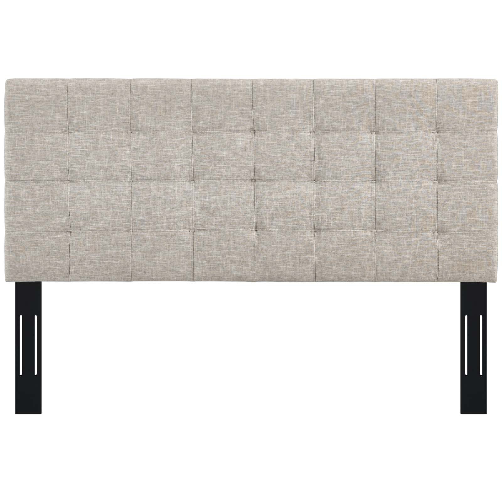 Modway Furniture Modern Paisley Tufted Full / Queen Upholstered Linen Fabric Headboard - MOD-5852
