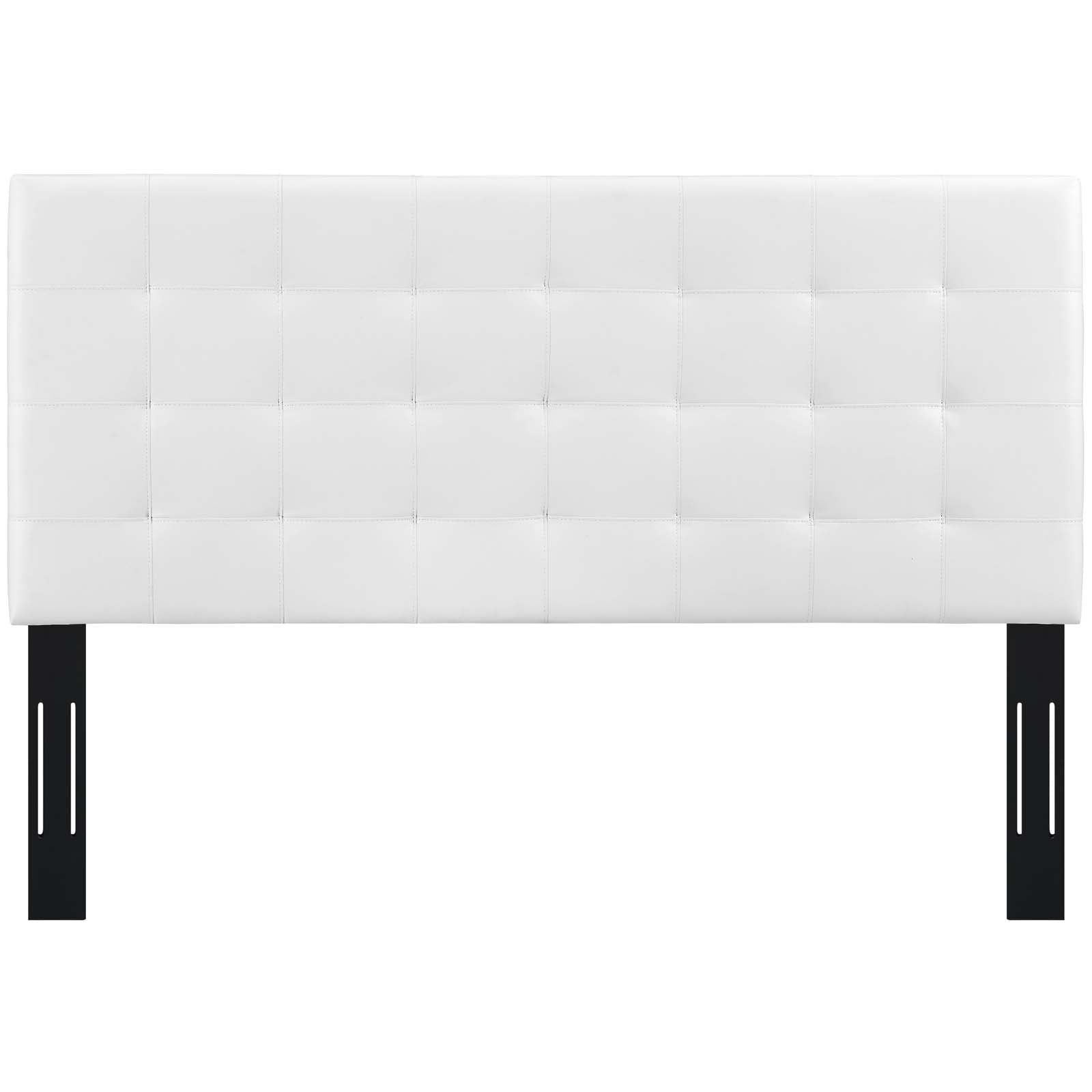 Modway Furniture Modern Paisley Tufted Full / Queen Upholstered Faux Leather Headboard - MOD-5854