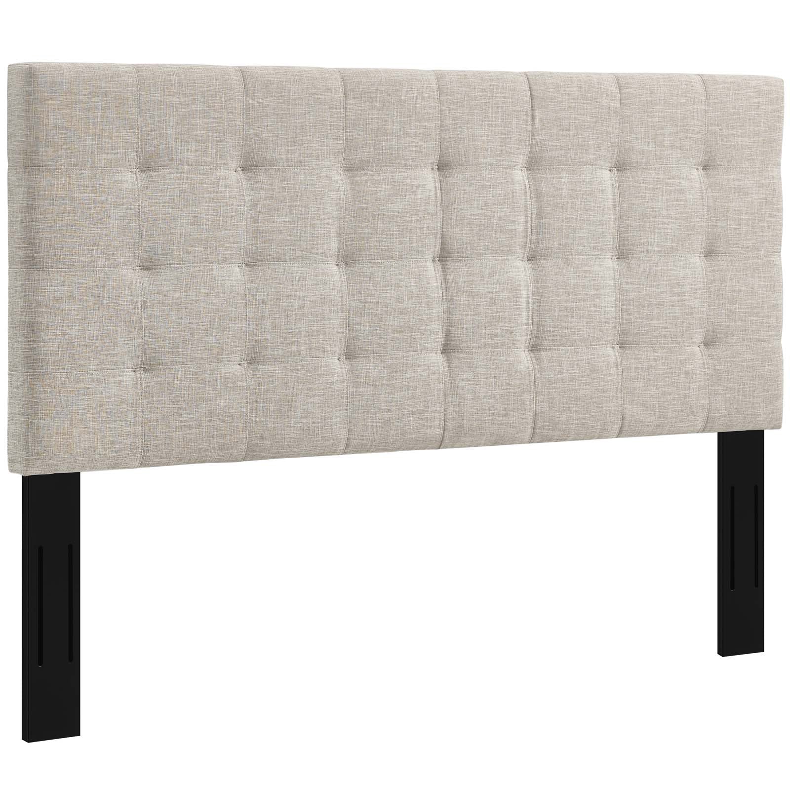 Modway Furniture Modern Paisley Tufted King and California King Upholstered Linen Fabric Headboard - MOD-5855
