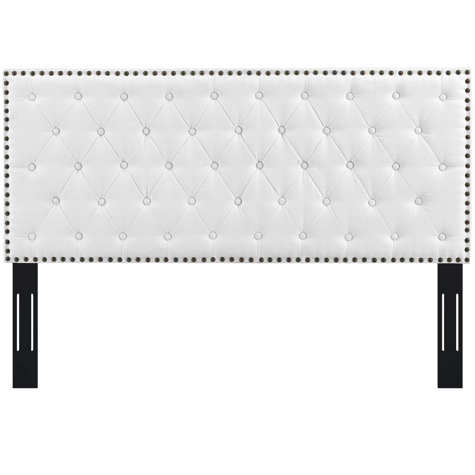 Modway Furniture Modern Helena Tufted Twin Upholstered Linen Fabric Headboard - MOD-5858