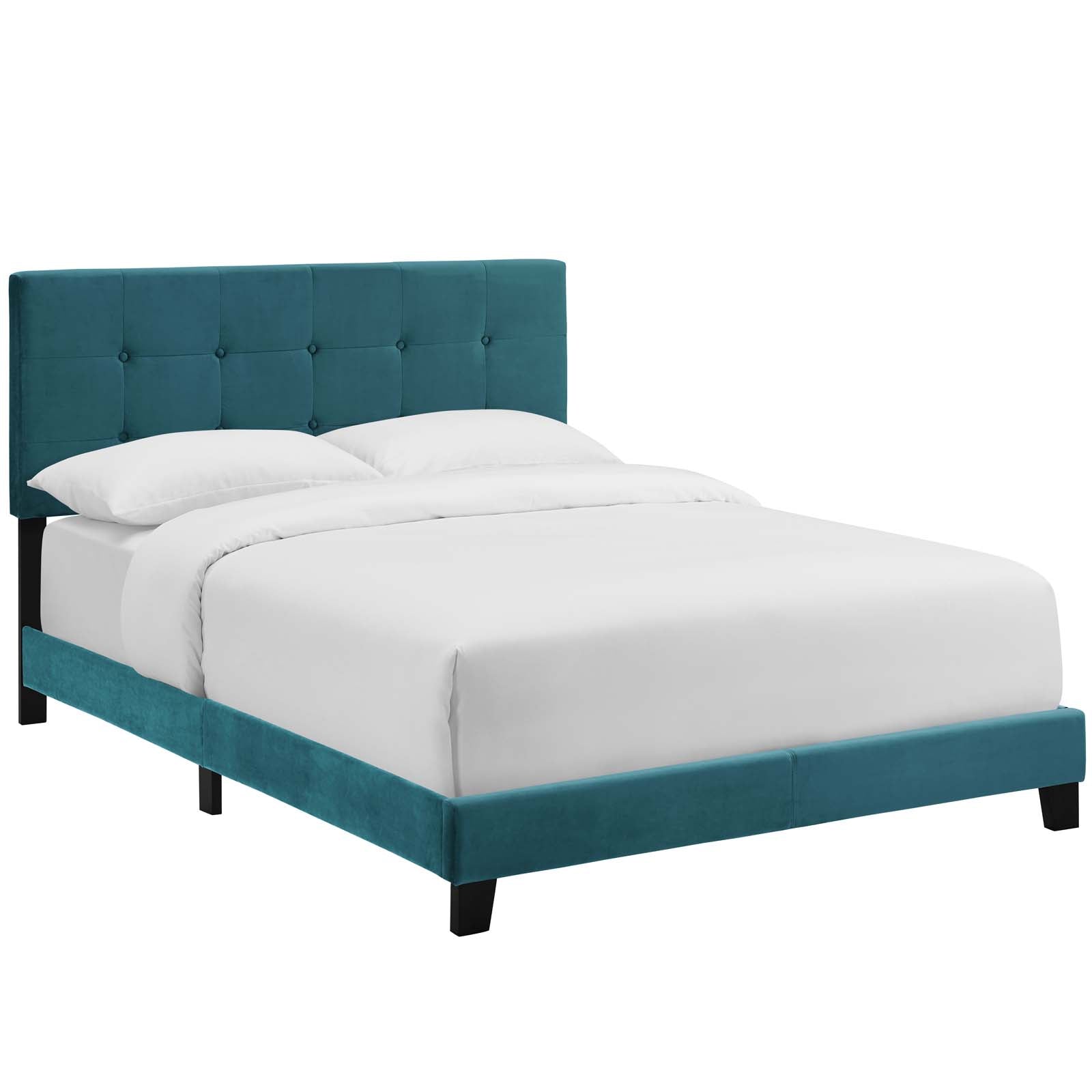 Modway Furniture Modern Amira Full Performance Velvet Bed - MOD-5859