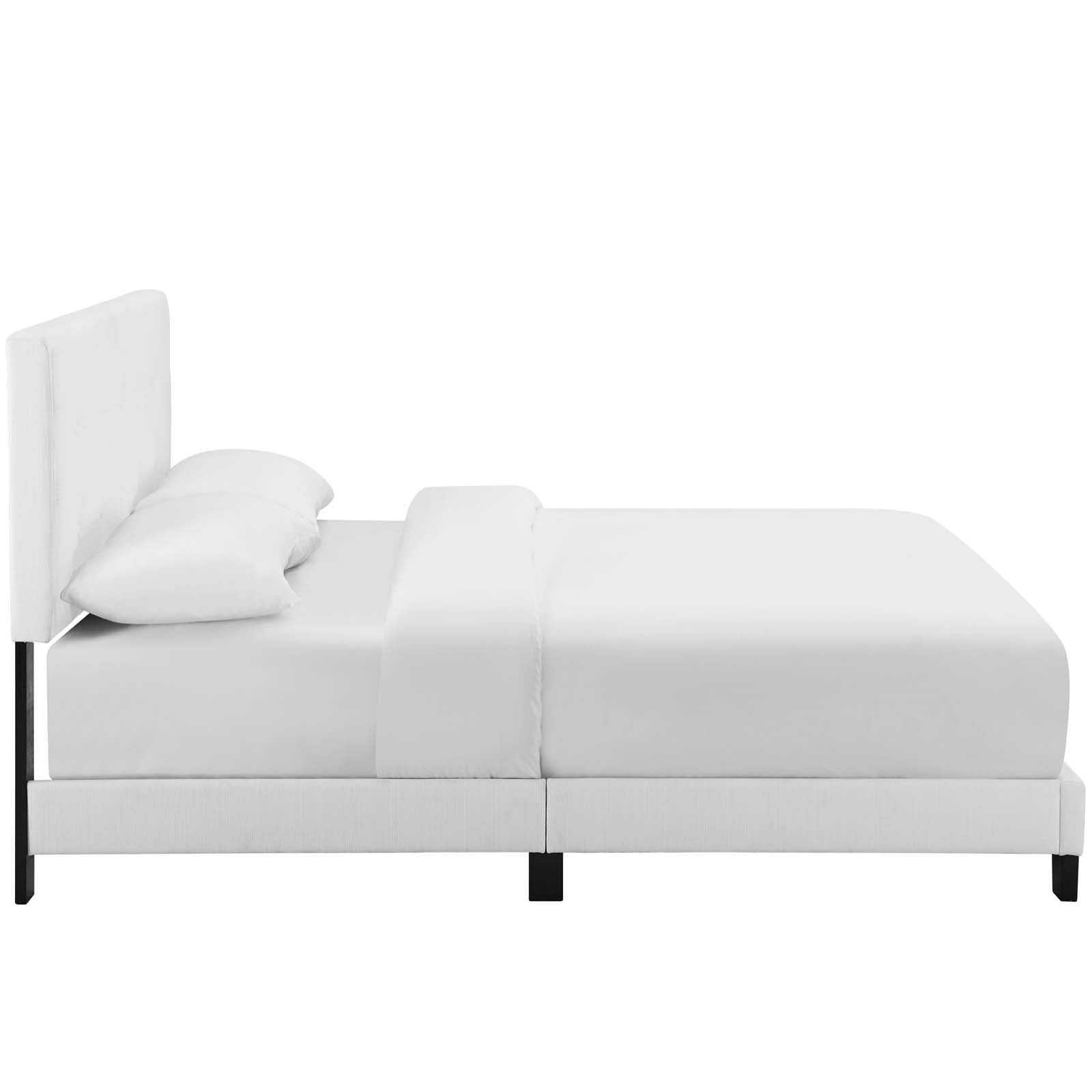 Modway Furniture Modern Melanie Twin Tufted Button Upholstered Fabric Platform Bed - MOD-5877