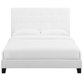 Modway Furniture Modern Melanie Twin Tufted Button Upholstered Fabric Platform Bed - MOD-5877