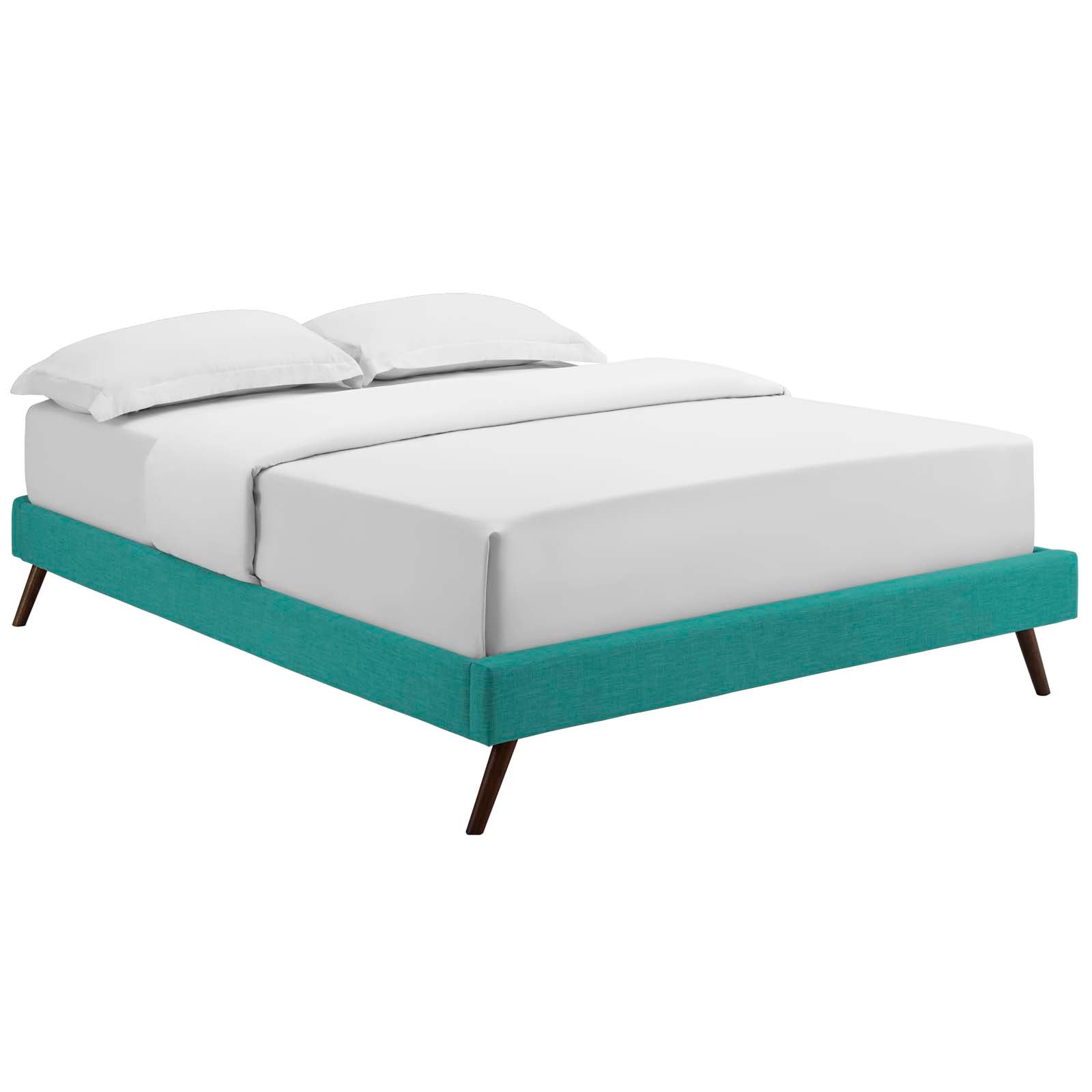 Modway Furniture Modern Loryn Queen Fabric Bed Frame with Round Splayed Legs - MOD-5891