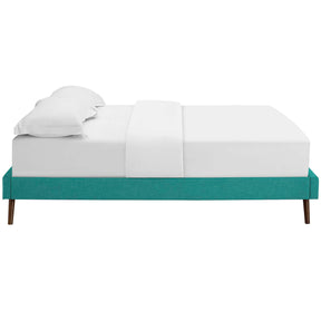 Modway Furniture Modern Loryn Queen Fabric Bed Frame with Round Splayed Legs - MOD-5891