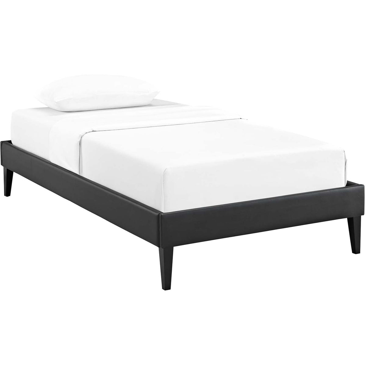 Modway Furniture Modern Tessie Twin Bed Frame with Squared Tapered Legs - MOD-5894-Minimal & Modern