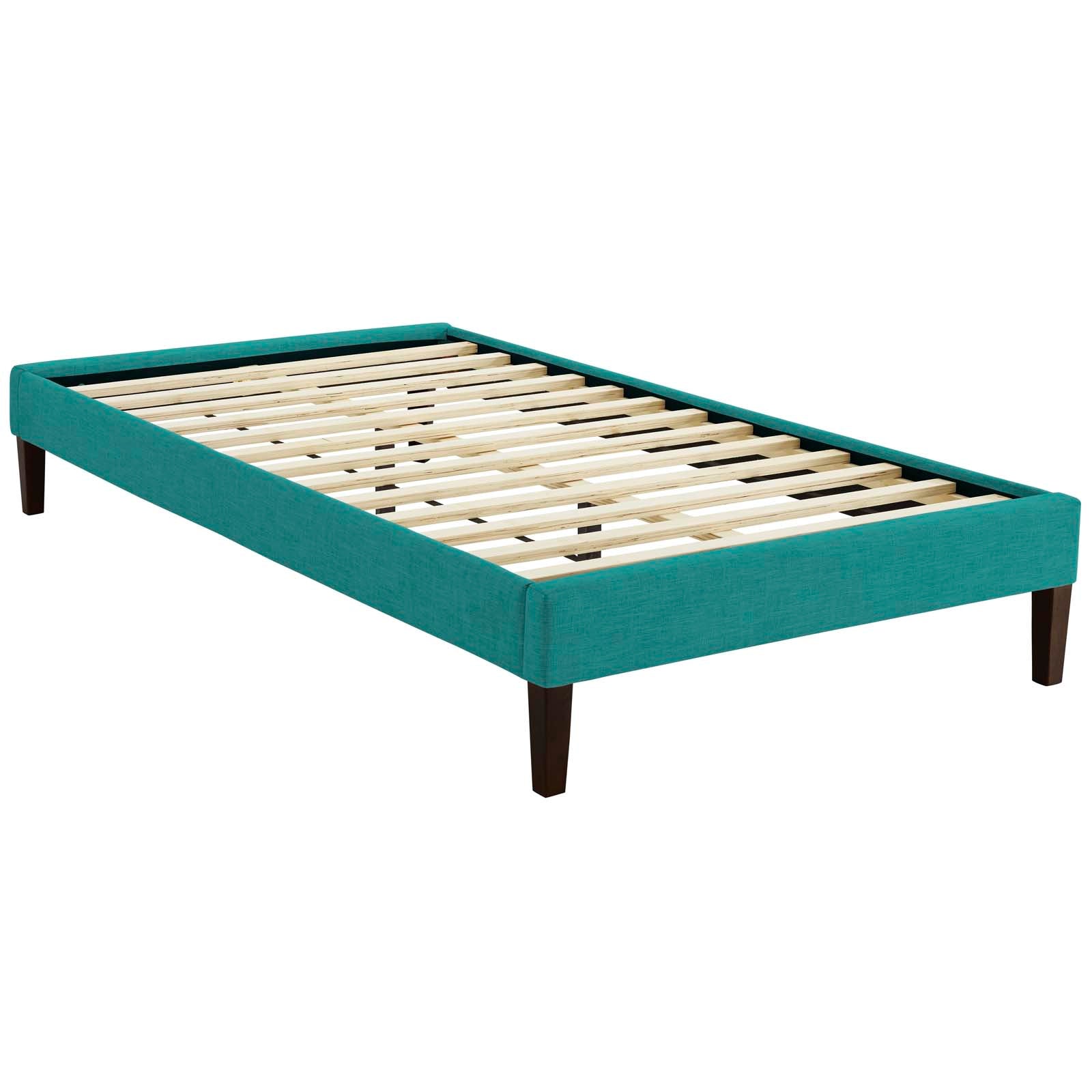 Modway Furniture Modern Tessie Twin Fabric Bed Frame with Squared Tapered Legs - MOD-5895