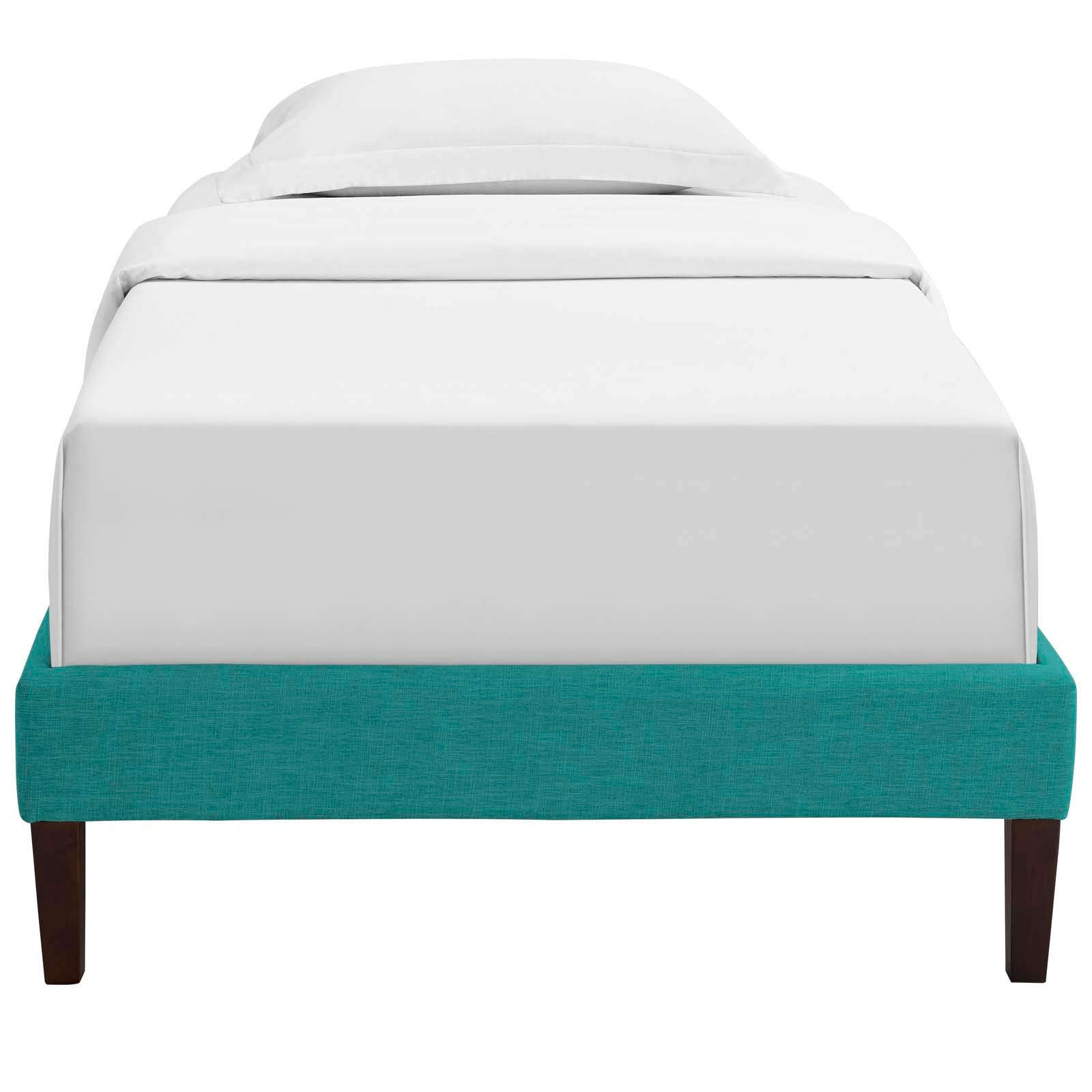 Modway Furniture Modern Tessie Twin Fabric Bed Frame with Squared Tapered Legs - MOD-5895