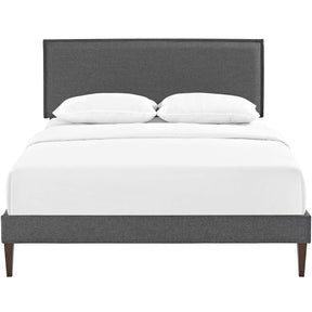 Modway Furniture Modern Amaris Full Fabric Platform Bed with Squared Tapered Legs - MOD-5907