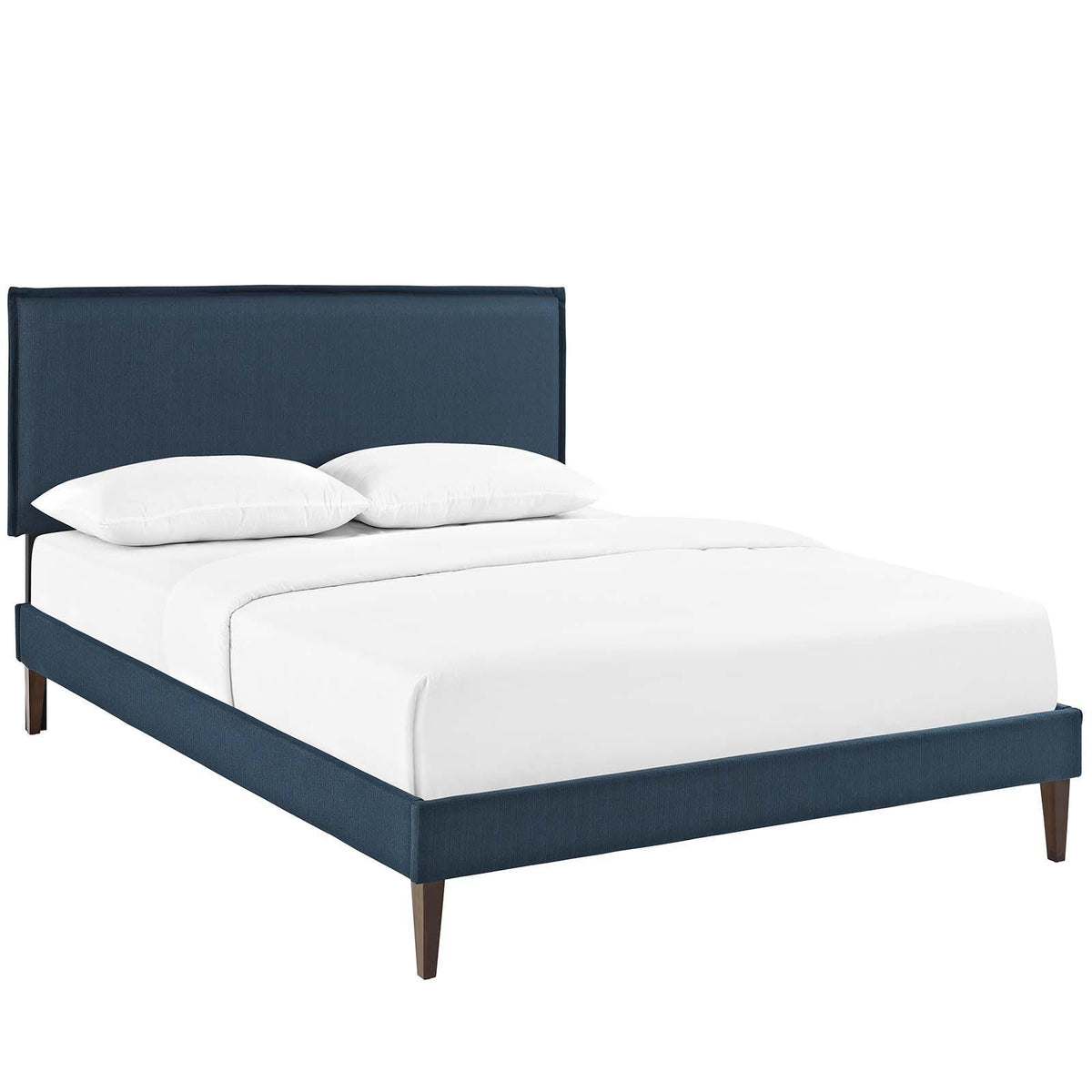 Modway Furniture Modern Amaris Queen Fabric Platform Bed with Squared Tapered Legs - MOD-5908