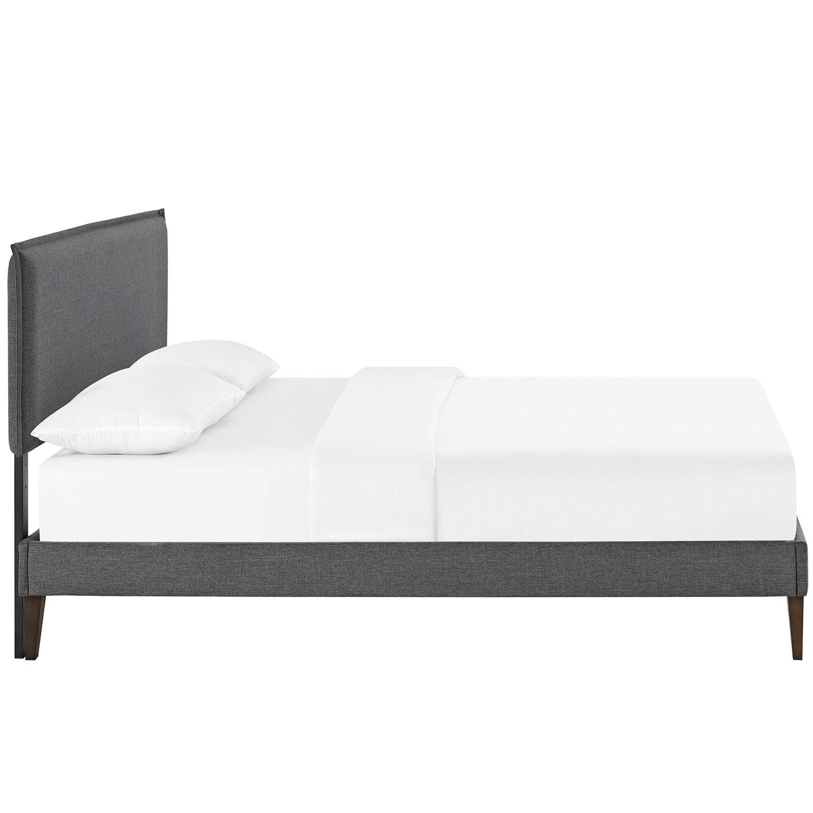 Modway Furniture Modern Amaris King Fabric Platform Bed with Squared Tapered Legs - MOD-5909