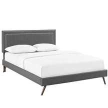 Modway Furniture Modern Virginia King Fabric Platform Bed with Round Splayed Legs - MOD-5917