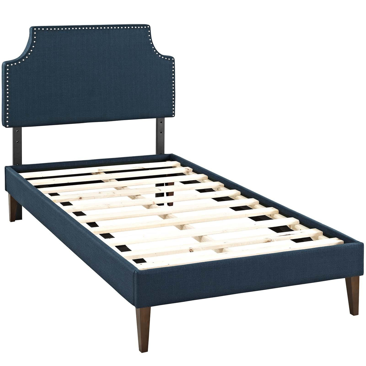 Modway Furniture Modern Corene Twin Fabric Platform Bed with Squared Tapered Legs - MOD-5951