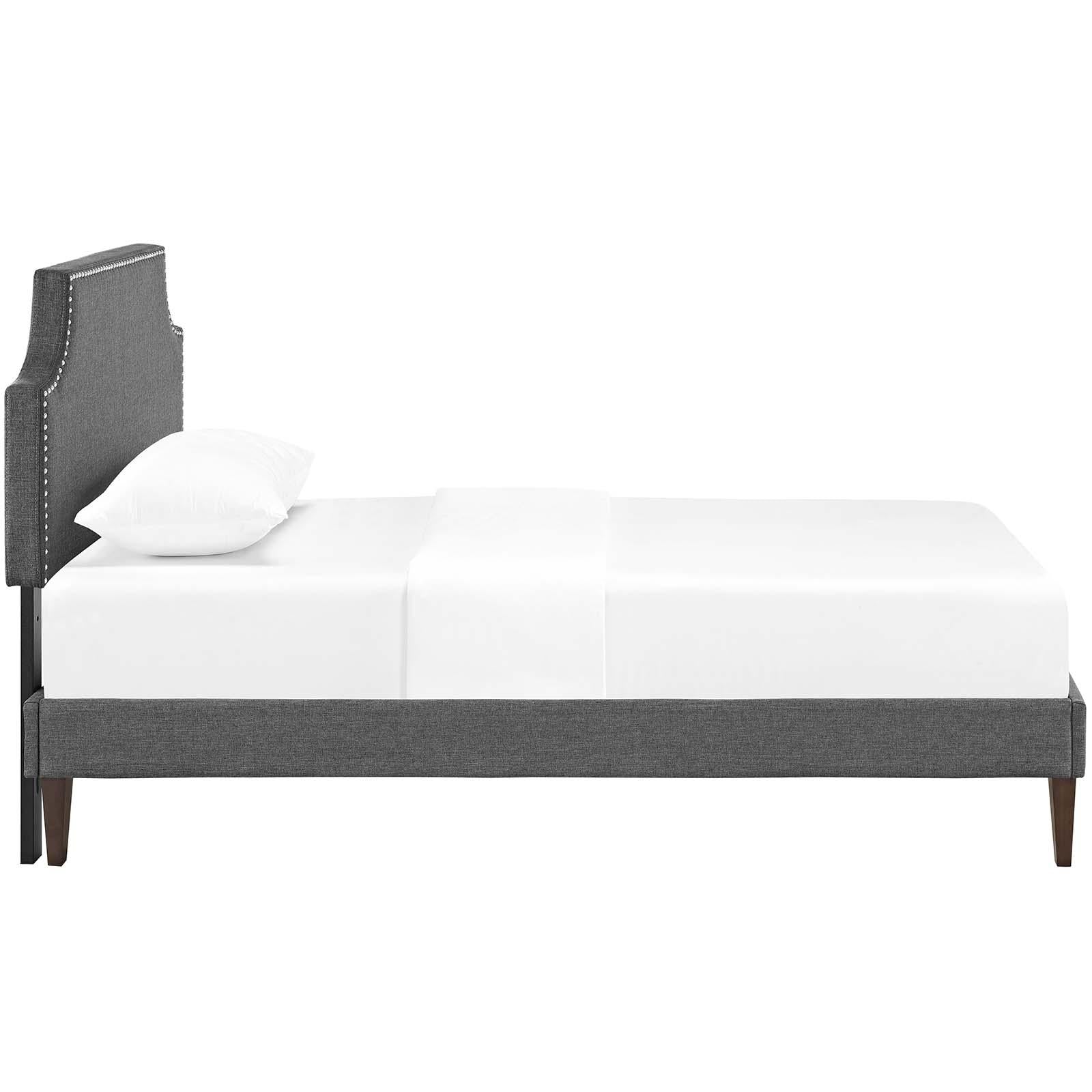 Modway Furniture Modern Corene Twin Fabric Platform Bed with Squared Tapered Legs - MOD-5951