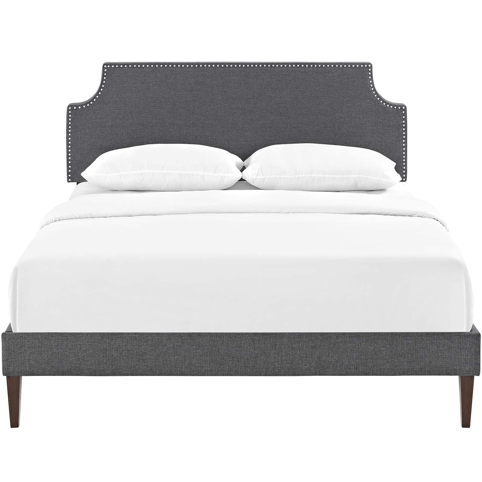 Modway Furniture Modern Corene Full Fabric Platform Bed with Squared Tapered Legs - MOD-5953