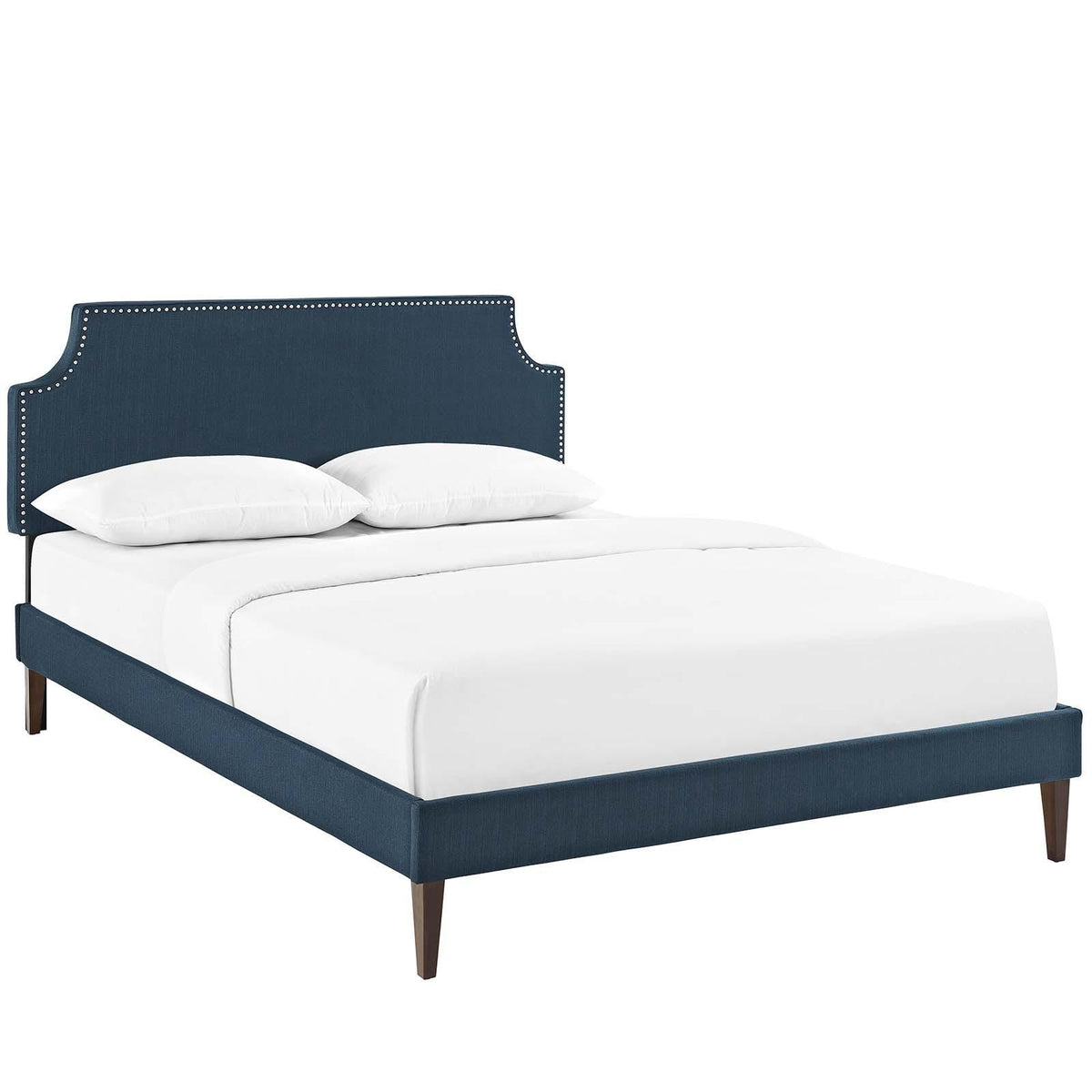 Modway Furniture Modern Corene Queen Fabric Platform Bed with Squared Tapered Legs - MOD-5955